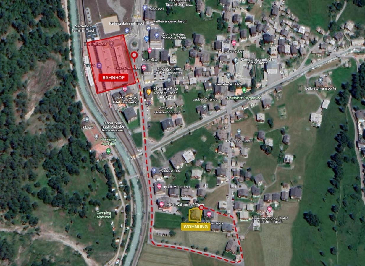 Relaxing Loft Haven Near Zermatt - Parking Free Διαμέρισμα Täsch Εξωτερικό φωτογραφία